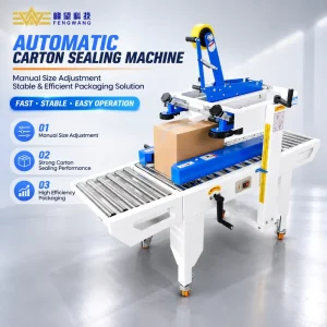 Automatic Carton Sealer for Industrial End-of-Line Packaging