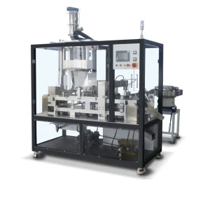 Automatic Coffee Capsule Canning, Sealing and Capping Machine, Four-Row Linear