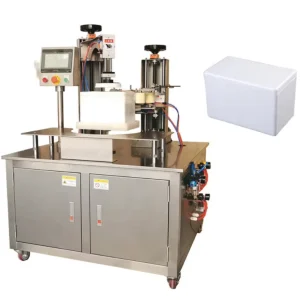 Automatic Cold Chain Styrofoam Foam Box Tape Winding Wrapping Sealing Machine
