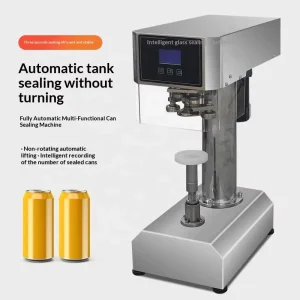 Automatic Commercial Can Sealing and Capping Machine with Non-Rotating Body and Dual Motor for Tinplate Packaging