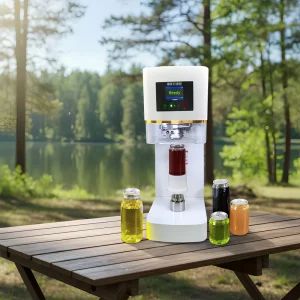 Automatic Commercial Can and Bottle Sealing Machine for Coffee, Beverages, and Soda Water
