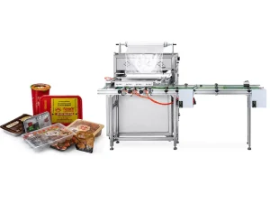 Automatic Commercial Food Grade Stainless Steel Continuous Band Sealer Multi function Case Packaging Machine High Productivity