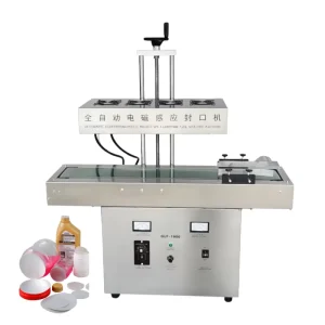Automatic Continuous Electromagnetic Induction Sealing Machine for Plastic Bottles and Aluminum Foil