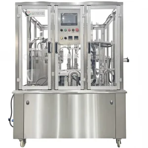 Automatic Cup Filling and Sealing Machine for Avocado, Mushroom, Tomato, Salmon Paste, Salad, and Beverages