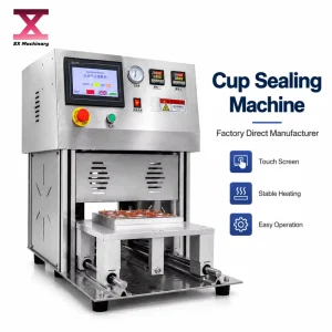 Automatic Cup Sealing Machine for Cosmetic Jars and Cups Factory Direct