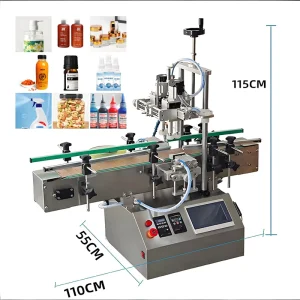 Automatic Desktop Capping Machine Glass Plastic Bottle Screw Bottles High Speed Servo Capping Machine with Conveyor