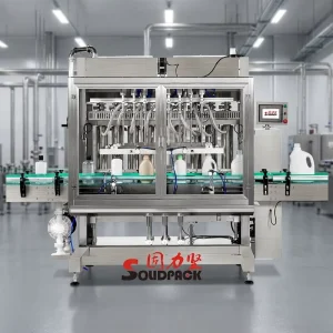 Automatic Detergent Viscous Liquid Filling Machine with Piston Filler for Laundry Detergent Shampoo and Gel