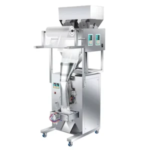 Automatic Double-Head 999g Back-Sealing Powder and Granule Sachet Pouch Filling Packing Machine