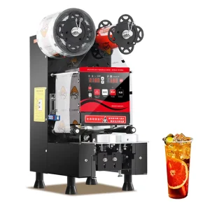 Automatic Electric 90mm 95mm Boba Tea Cup Sealer Beverage Cup Sealing Machine Gear Bearing Core for Plastic Paper Cups