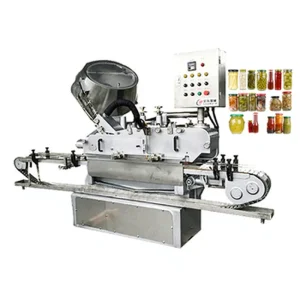 Automatic Electric Capping and Sealing Machine for Glass and Plastic Bottles with High Accuracy and Rising Feeder