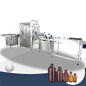 Automatic Essential Oil Bottle Filling and Capping Machine with Round Bottle and Jar Packing Line