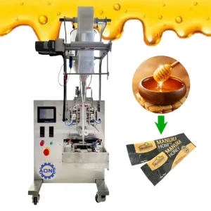 Automatic Food Filling Machine for Honey, Tomato Paste, Ketchup and Candy, 4-Side Sealing, 40 Bags/Min