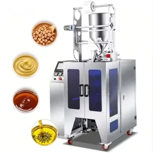 Automatic Four Side Seal Liquid Filling Packing Machine for Juice Cheese Sauce & Lotion