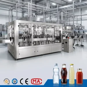 Automatic Glass Bottle Juice Filling Machine with Screw Cap Beverage Bottling Equipment