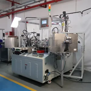 Automatic High Accuracy Pneumatic PLC Motor Lip Gloss Mascara Cream Pump Capping Machine 380V Cosmetic Tube Wood 1 Year Warranty