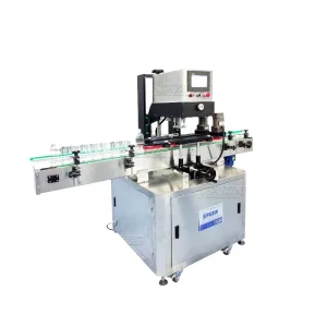 Automatic High Speed Bottle Capping Machine PLC Control SUS304 Stainless Steel for Cosmetic Plastic Bottles