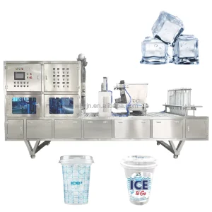 Automatic Ice Cube Tube Cup Filling and Sealing Packing Machine for Ice Factory Use