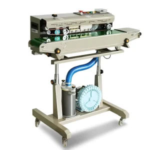 Automatic Inflatable Continuous Potato Chip Bag Sealing Machine With Gas Flushing Filling Machine