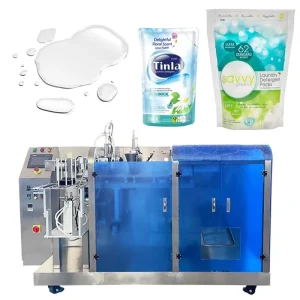 Automatic Laundry Detergent and Shampoo Pouch Liquid Filling and Sealing Machine
