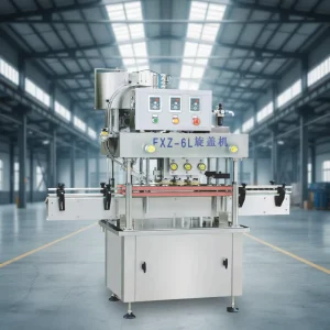 Automatic Lid Capping Machine for Round, Square & Oval Bottles