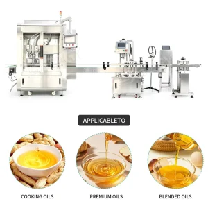 Automatic Liquid Filling and Capping Machine Line for Edible Oil