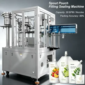 Automatic Liquid Spout Pouch Filling and Capping Machine Spout Bag Filling Sealing Packing Machine