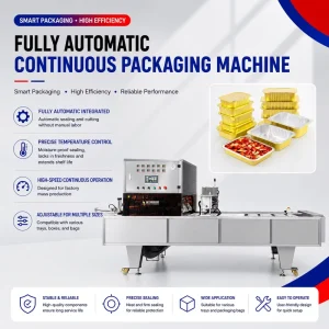 Automatic Mechanical Commercial Food Heat Sealing Machine Engine Multi sealing Cartons Continuous Band Sealer Packaging
