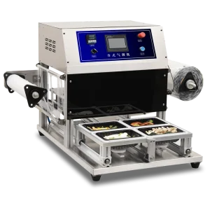 Automatic Modified Atmosphere Packaging MAP Tray Sealing Machine for Fresh Food with Mixed Gas