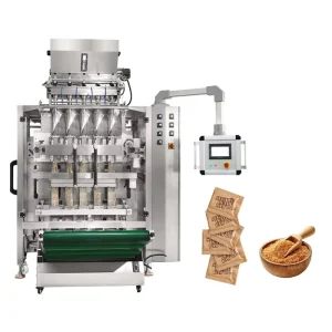 Automatic Multi Lane 3 Side Sealing Pouch Filling Slitting Motor 5 Grams Small Sachet Granule Sugar Salt Packing Machine