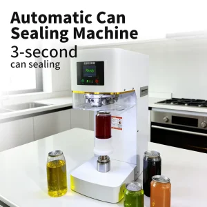 Automatic Non-Rotary Can Sealing Machine for Beverage Food Plastic Cans Customizable Caliber FGJ-100D