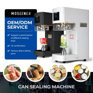 Automatic Non-Rotating Can Sealing Machine for Aluminum Lids and Beverage Cans