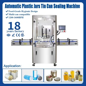 Automatic PET and Aluminum Can Sealing Machine for Food, Paper Cans, and Tin Cans