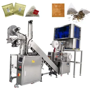 Automatic PLA, Nylon, and Silk Mesh Triangle Tea and Coffee Powder Filter Filling and Packing Machine MD-160