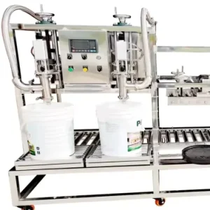 Automatic Paint Filling Machine for Cosmetic, Water and Chemical Applications with High-Accuracy Pump Gear Filling System