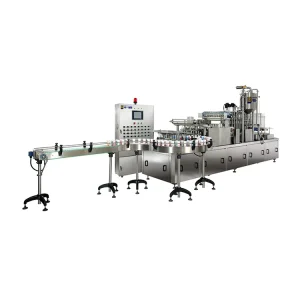 Automatic Pet Food Sauce Aluminium Cup Plastic Cup Filling Sealing Machine