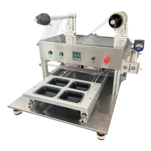 Automatic Plastic Tray Sealing Machine Semi-Automatic Box Sealer for Food Packaging