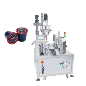 Automatic Pneumatic K-Cup Coffee Capsule Filling and Sealing Machine