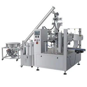 Automatic Powder Packing Machine Pre-Made Pouch Auger Filler with Servo and Dust-Proof Design