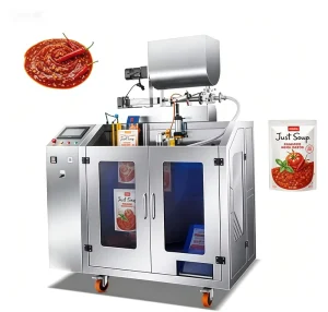 Automatic Preformed Pouch Quantitative Filling Packaging Machine for Grainy Chili and Peanut Sauce
