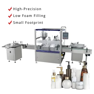 Automatic Rotary High-Precision Plastic Bottle Filling and Capping Machine for Liquid Food and Beauty Serum