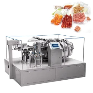 Automatic Rotary High Speed Food Grade Zipper Pouch Filling & Weighing Packaging Machine for Dried Fruits Nuts & Macaroni