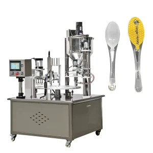 Automatic Rotary Honey Spoon Filling and Sealing Machine Precise 7g 10g 15g Portion Pack Equipment