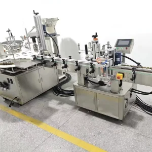 Automatic Rotary Liquid Filling and Capping Machine for Small Vials and Dropper Bottles