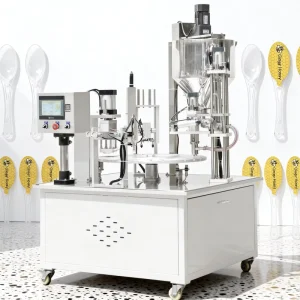 Automatic Rotary Paste Spoon Packaging Machine Single-Head Filler for Butter Cream Thick Honey