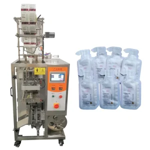 Automatic Single-Line Skincare Sample Special-Shaped Sachet Filling and Packing Machine with Pump and PLC