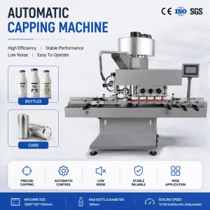 Automatic Small-Diameter Bottle Capping Machine for Small-Capacity Bottles