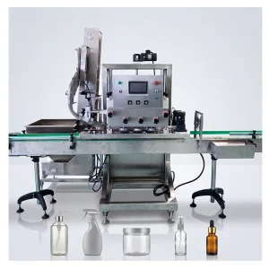 Automatic Spindle Capping Machine with 60 80bpm with Elevator Cap Feeder for High Speed