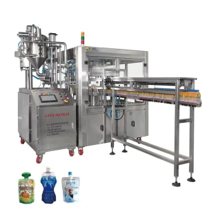 Automatic Spout Pouch Filling and Capping Machine for Liquid Detergent, Dish Soap, Shampoo and Conditioner