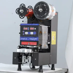 Automatic Stainless Steel Bubble Tea Cup Sealing Machine for Milk and Coffee Shops
