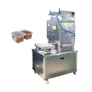 Automatic Stainless Steel Vertical Film Sealing Machine for Food, Beverage, Foil Pouches, Cans, and Barrels